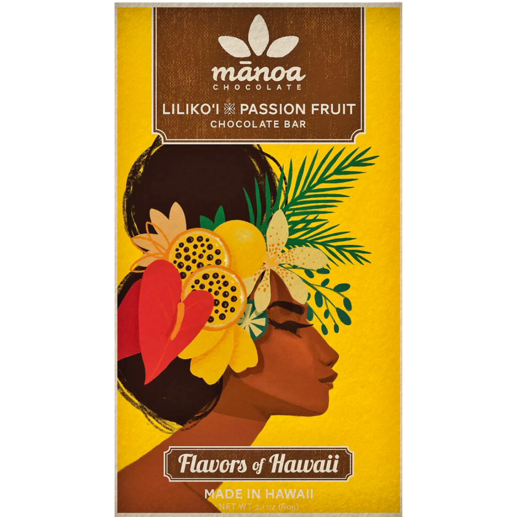 Manoa Flavors of Hawaii: Liliko'i x Passion Fruit Dark Milk 50%