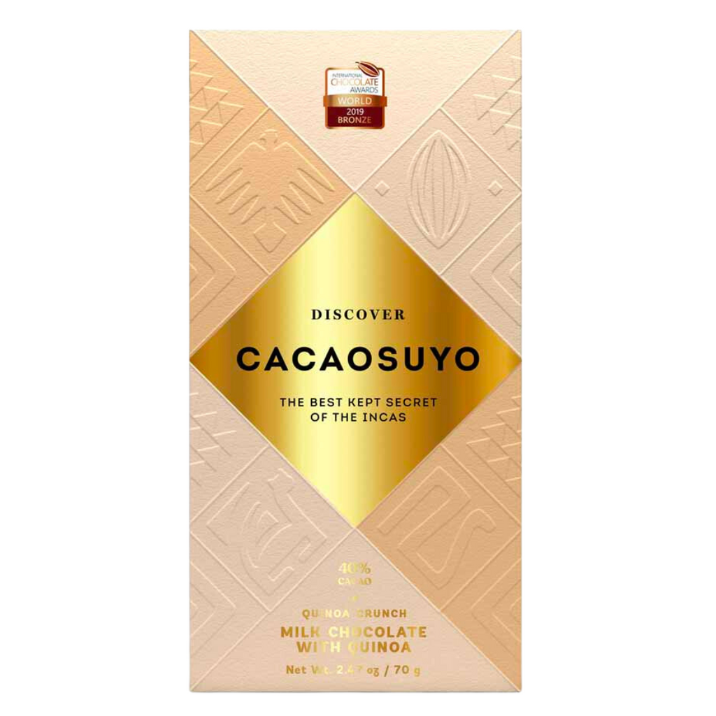 Cacaosuyo Piura Milk Chocolate with Quinoa 40%