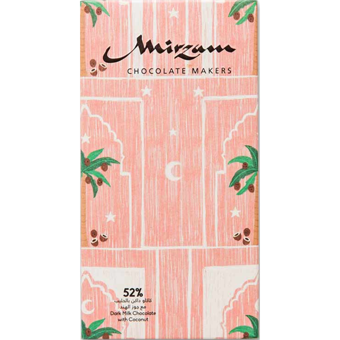 Mirzam Dark Milk Chocolate with Coconut 52%