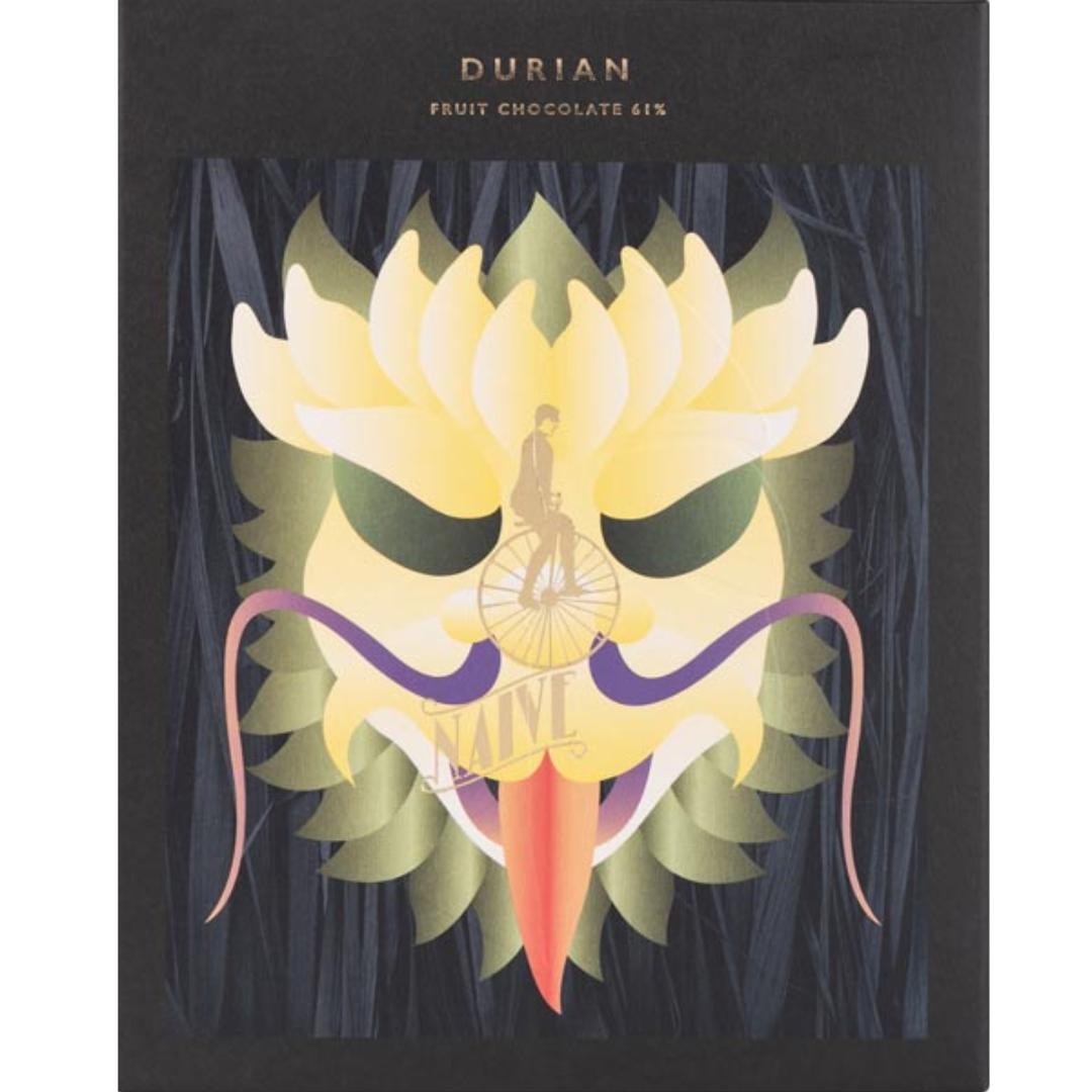 Naive Durian Organic Dark Chocolate 61% (Limited Edition)