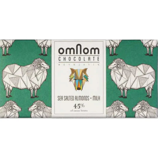 OmNom Sea Salted Almonds + Milk 45% Giant Bar